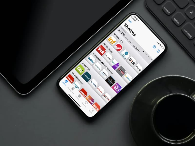 Diarios and Shelfy news app